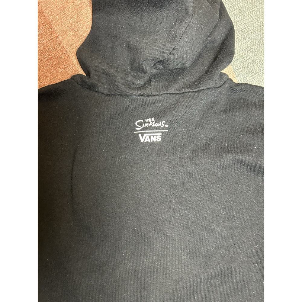 Vans x The Simpsons Hoodie Sweatshirt Size M Black Limited Edition Y2K - Picture 5 of 6